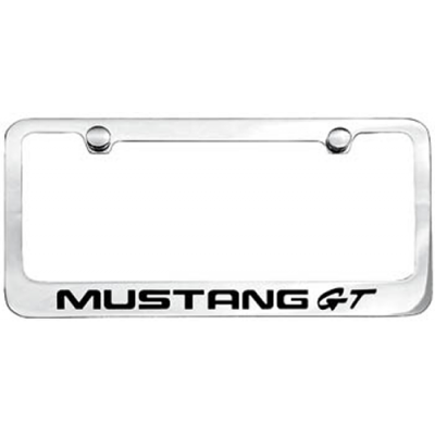 Contour de Plaque Chromé avec logo MUSTANG GT
